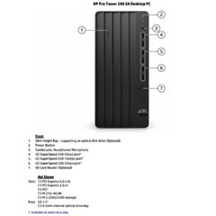 HP Inc PROTOWER 290 G9 I5 8/256 FDOS 3Y