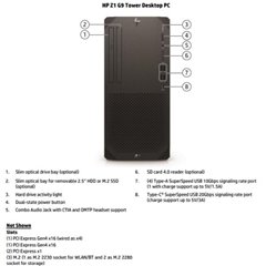 HP Inc Z1 TWR G9 I9 RTX3060 32/1TB W11P