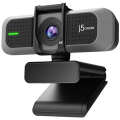 JVU430-N Webcam 4K 3840 x 2160 Pixel Pannello di copertura integrato, Microfono, Morsetto di supporto, Con 