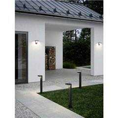 Lampada LED per giardino 4.5 W/m² Bianco caldo Nero