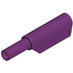LAS S G Spina a lamelle di sicurezza Spina dritta Ø perno: 4 mm Violetto 1 pz.