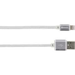 iPod/iPhone/iPad Pro/iPad Cavo USB [1x USB - 1x Spina Dock Lightning Apple] 1.00 m Argento