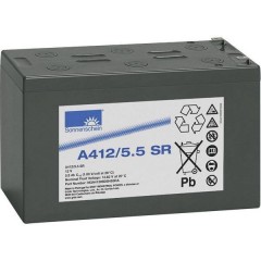 A412/5,5 SR Batteria al piombo 12 V 5.5 Ah Piombo-gel (L x A x P) 152 x 98 x 66 mm