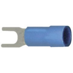 Capocorda a forcella 1.50 mm² 2.50 mm² Ø foro=3.2 mm Parzialmente isolato Blu 1 pz.