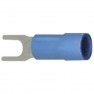 Capocorda a forcella 1.50 mm² 2.50 mm² Ø foro=4.3 mm Parzialmente isolato Blu 1 pz.