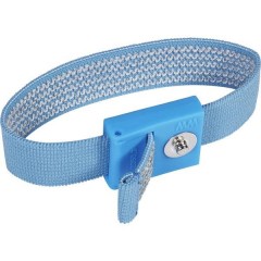 Cinturino da polso ESD Blu scuro Connettore a pressione 3 mm