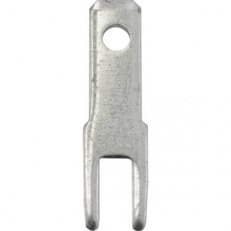 Linguetta piatta terminale Larghezza spina: 2.8 mm Spessore spina: 0.8 mm 180 ° Non