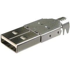Connettore USB tipo A auto-confezionabile Spina dritta USB A Contenuto: 1 pz.