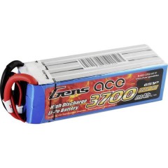  Batteria ricaricabile LiPo 22.2 V 3700 mAh Numero di celle: 6 60 C Softcase EC5