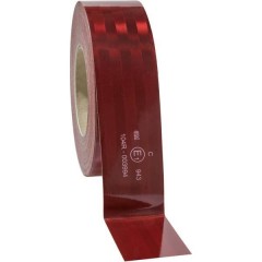 943-72 Segnalazione avvertimento microprismatico Rosso (riflettente) 50 m (L x L) 50 m x 51 mm