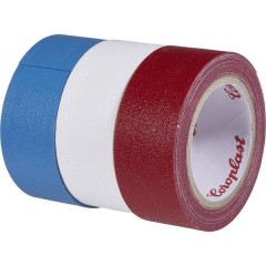  Nastro in tessuto Blu, Rosso, Bianco (L x L) 2.5 m x 19 mm 3 pz.