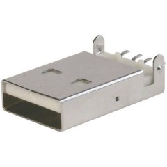 Spina USB ultra piatta Spina TC-A-USB A-LP-SMT-C-203 USB A (SMT) Contenuto: 1 pz.