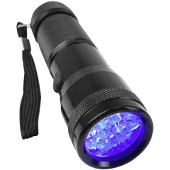 UV 395-400 nm LED UV Torcia tascabile Cinturino a batteria 95 g