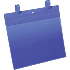 Tasca trasparente portadocumenti Blu scuro (L x A) 311 mm x 442 mm DIN A4 orizzontale