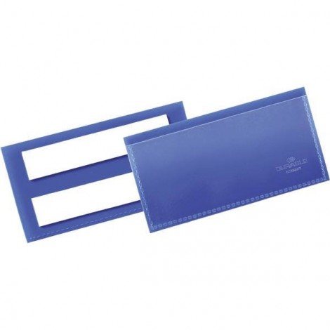Tasca per etichette, autoadesiva Blu scuro (L x A x P) 113 x 53 x 1.7 mm