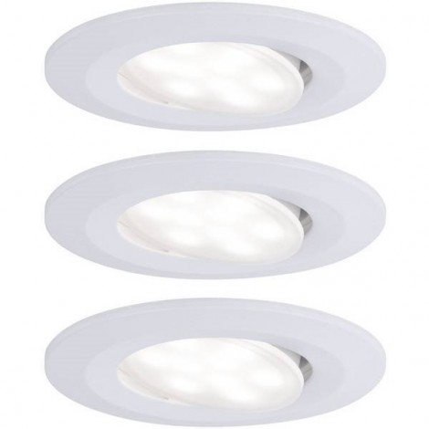 Calla Lampada a LED da incasso per bagno Kit da 3 18 W Bianco neutro Bianco opaco