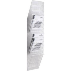 FLEXXIBOXX 12 A4 Porta depliant Trasparente DIN A4 verticale Numero scomparti 12 1 KIT (L x A x P)