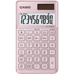 SL-1000SC Calcolatrice tascabile Rosa Display (cifre): 10 a energia solare, a batteria (L x A x P) 71 x 9 x 120