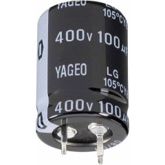Condensatore elettrolitico 10 mm 100 µF 250 V 20 % (Ø x A) 22 mm x 25 mm 1 pz. Snap-In