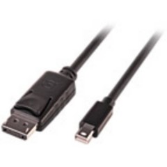 DisplayPort / Mini-DisplayPort Cavo 3.00 m Certificato UL, doppia schermatura, tondo Nero [1x Spina Mini