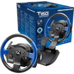 T150 RS Force Feedback Volante USB 2.0 PlayStation 3, PlayStation 4, PC Nero, Blu incl. Pedale