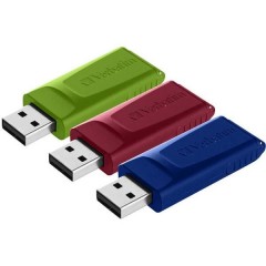 Slider Chiavetta USB 16 GB Rosso, Blu, Verde USB 2.0