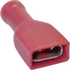 Presa piatta Larghezza spina: 4.80 mm Spessore spina: 0.50 mm 180 ° Completamente isolato Rosso 1