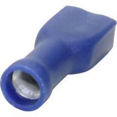 Presa piatta Larghezza spina: 6.30 mm Spessore spina: 0.80 mm 180 ° Completamente isolato Blu 1 