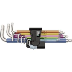 Multicolour Brugola interna Kit di chiavi a brugola 9 parti