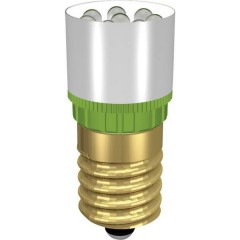 Luce di segnalazione a LED E14 Ultra-verde 230 V/DC, 230 V/AC 37000 mcd