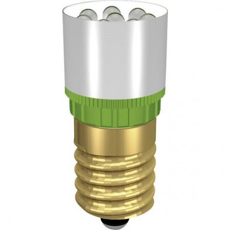 Luce di segnalazione a LED E14 Bianco 24 V/DC, 24 V/AC 13000 mcd