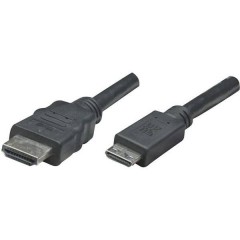 HDMI Cavo Spina HDMI-A, Spina HDMI Mini-C 1.80 m Nero Ultra HD-HDMI Cavo HDMI