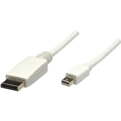 DisplayPort Cavo 2.00 m Bianco [1x Spina Mini DisplayPort - 1x Spina DisplayPort]