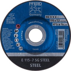 Sg Steel Disco di sgrossatura con centro depresso 115 mm 22.23 mm 10 pz.