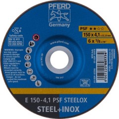 Psf Steelox Disco di sgrossatura con centro depresso 150 mm 22.23 mm 10 pz.