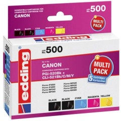 Cartucce combo pack Compatibile Conf 5 pz Nero, Nero, Ciano, Giallo, Magenta EDD-500 Multipack 5