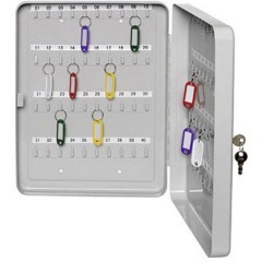 Cassetta porta chiavi x 7,5 cm (B x H x T) inkl. 2 Schlüssel Numero di ganci 30 Grigio luminescente