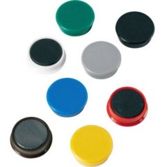 Magnete forte (Ø x A) 38 mm x 13.5 mm tondo Multicolore, Selezione del colore non possibile 10 pz.