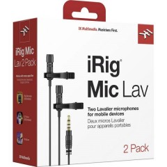 iRig Mic Lav 2 a clip Lavalier Microfono portatile Tipo di trasmissione:Cablato incl. morsetto, incl.