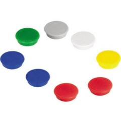 Magnete (Ø) 24 mm tondo Multicolore, Selezione del colore non possibile 10 pz.