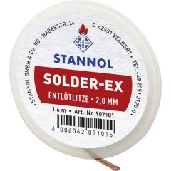 Solder Ex Treccia Lunghezza 1.6 m Larghezza 2.0 mm Imbevuto di flussante