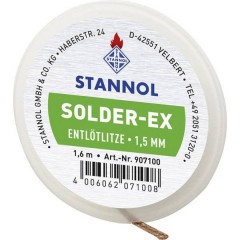 Solder Ex Treccia Lunghezza 1.6 m Larghezza 1.5 mm Imbevuto di flussante