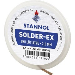 Solder Ex Treccia Lunghezza 1.6 m Larghezza 2.5 mm Imbevuto di flussante