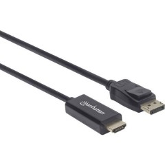 DisplayPort / HDMI Cavo adattatore Spina DisplayPort, Spina HDMI-A 1.00 m Nero Cavo Displayport
