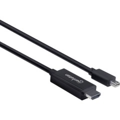 Mini-DisplayPort / HDMI Cavo adattatore Spina Mini DisplayPort , Spina HDMI-A 1.80 m Nero Cavo 