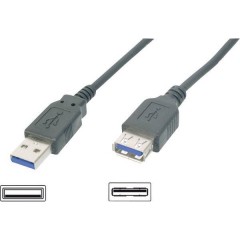 Prolunga USB 3.2 Gen 1 (USB 3.0) [1x Spina A USB 3.2 Gen 1 (USB 3.0) - 1x Presa A USB 3.2 Gen 1 (USB 3.0)] 1.80