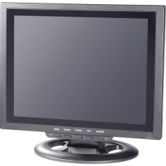 Monitor LCD per videosorveglianza ERP: C (A - G) 30.48 cm 12 pollici 800 x 600 Pixel Nero