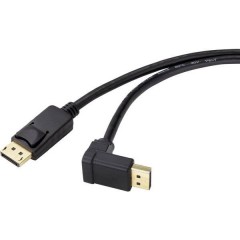 DisplayPort Cavo 0.50 m Contatti connettore dorato Nero [1x Spina DisplayPort - 1x Spina