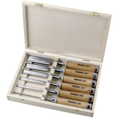 Kit di scalpelli per legno, 6 pz, scatola di legno, 6, 10, 12, 18, 25, 32 mm