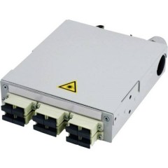 Piastra di distribuzione per fibra ottica Grigio (RAL 7035) 1 pz.